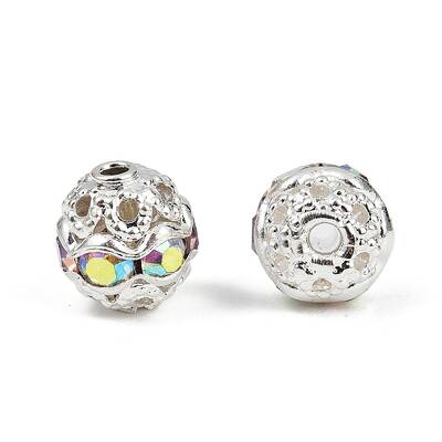 Brass Rhinestone Beads