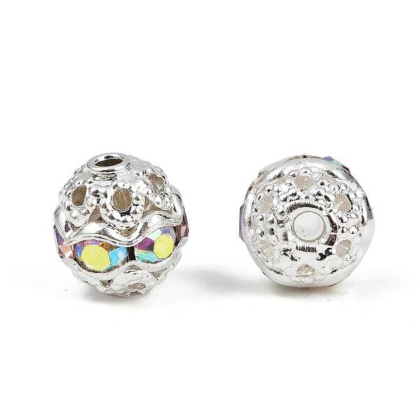 Brass Rhinestone Beads