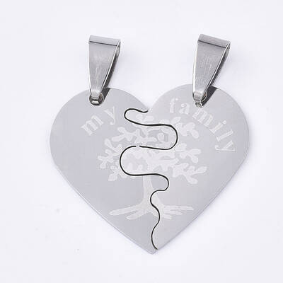 Non-Tarnish 201 Stainless Steel Split Pendants