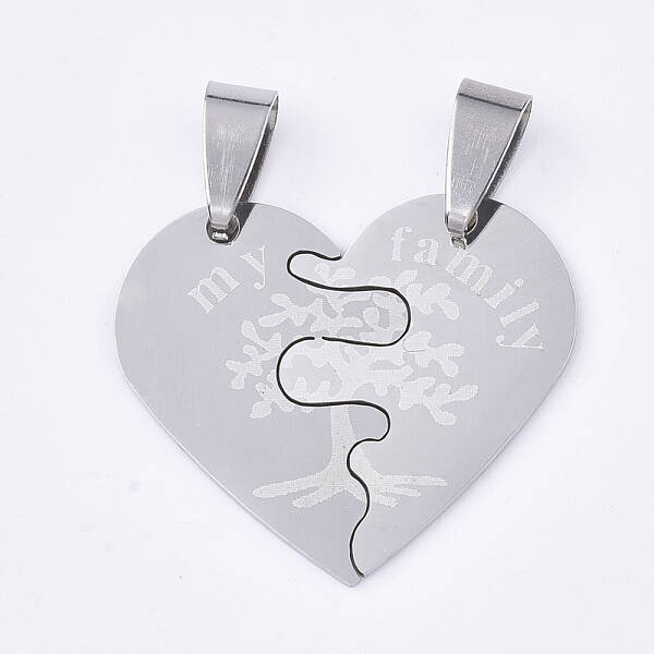 Non-Tarnish 201 Stainless Steel Split Pendants