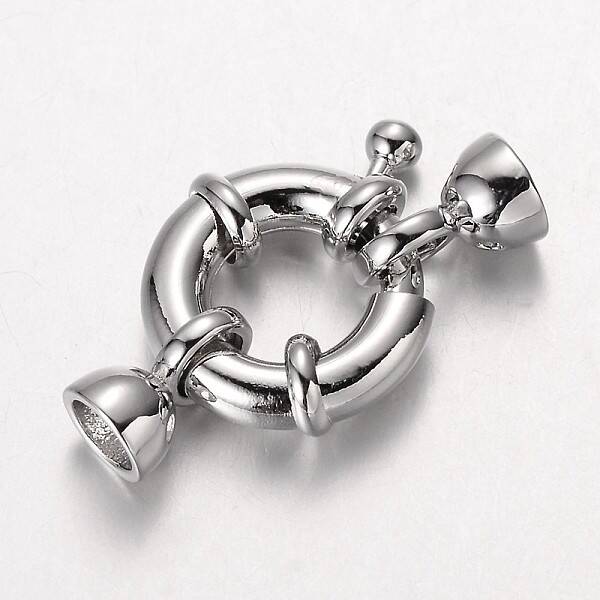 Brass Spring Ring Clasps