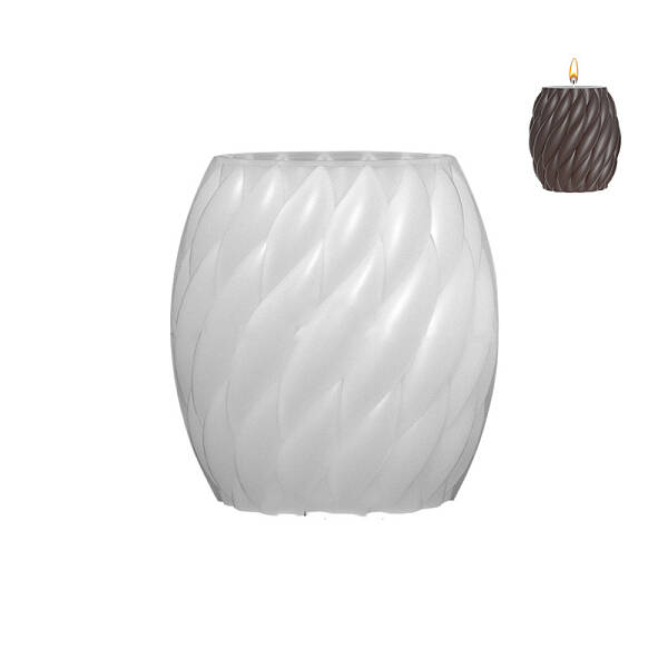 Twisted Barrel DIY Candle Silicone Molds