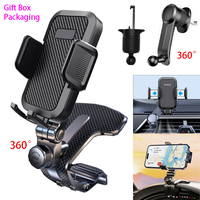 IOUO New Upgrade 360° Rotating Multi-function Dashboard Car Phone Holder, Including Dashboard Car Mount, One Extended Rotati...