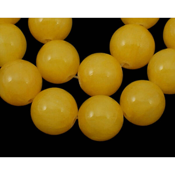 Natural Yellow Jade Beads Strands