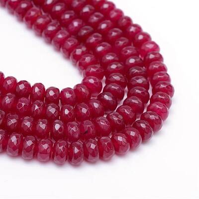 Natural White Jade Bead Strands