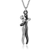 Hug Necklace, Couples Necklace for Women Men, Tale of Two Lovers Pendant Necklace, Affectionate Hug Necklace Couple for Women...