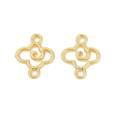 Alloy Hollow Flower Connector Charms
