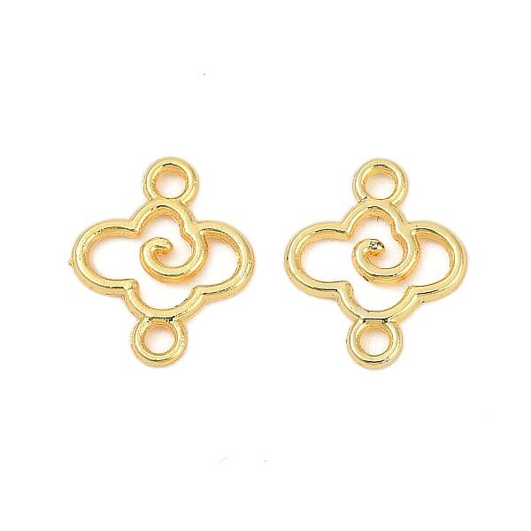 Alloy Hollow Flower Connector Charms