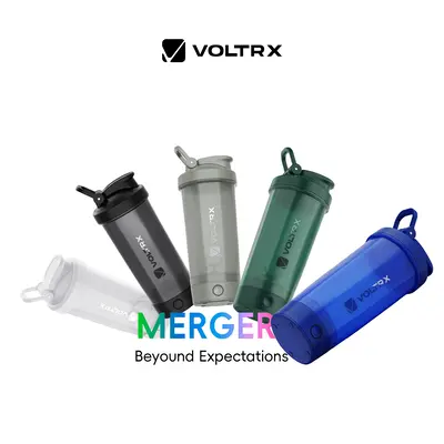 VOLTRX Protein Shaker Bottle, Merger USB C Rechargeable Electric Protein Shake Mixer, Shaker Cups for Protein Shakes and Meal...