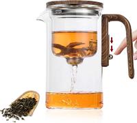 Enchanted Tea Pot, Magic Witchcraft Enchanted Glass Teapot with Strainer -600ML/800ML Teacup glass  teapot Steel Modern Butte...