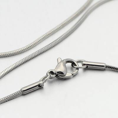 Tarnish Resistant 304 Stainless Steel Snake Chain Necklaces