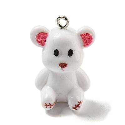 10Pcs Opaque Resin Pendants