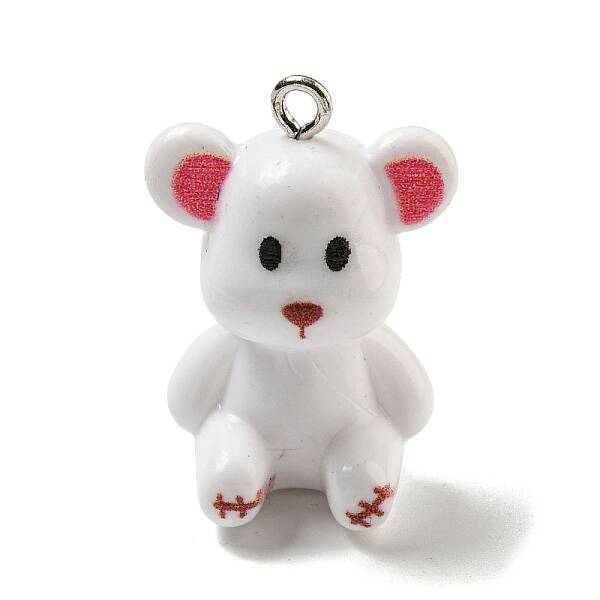 10Pcs Opaque Resin Pendants