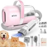 Afloia Dog Grooming Kit, Pet Grooming Vacuum & Dog Clippers Nail Trimmer Grinder & Dog Brush for Shedding with 7 Pet Grooming...