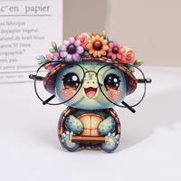 Cute Turtle Design Glasses Holder, Creative Wooden Glasses Display Stand, Home Office Desk Decor, Decor Figurine, Gift for Fr...