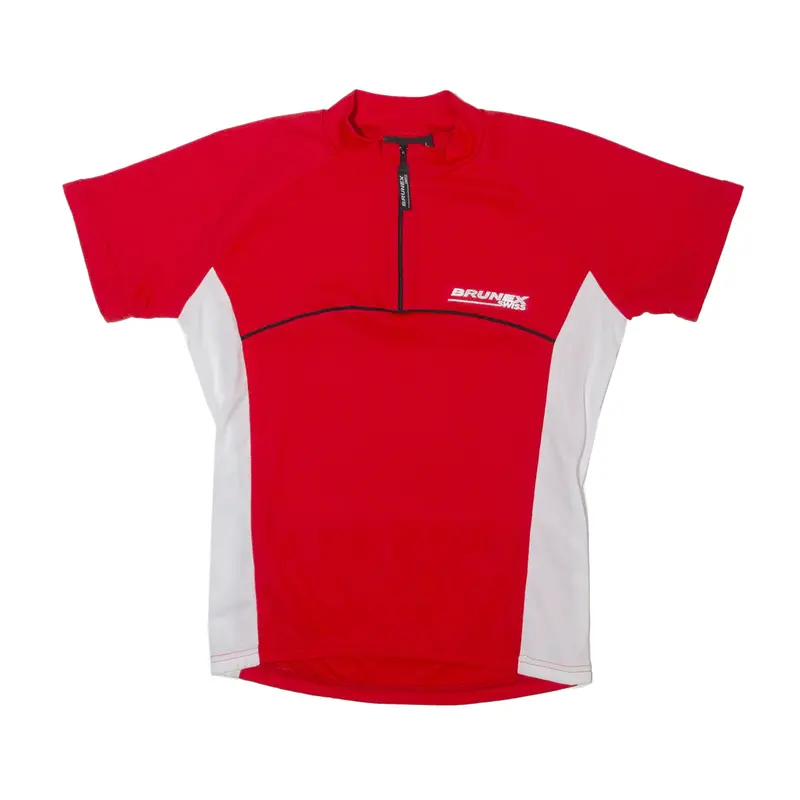 BRUNEX Cycling Mens Jersey Red 1/2 Zip L