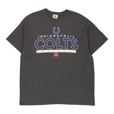 Indianapolis Colts Nfl T-Shirt - XL Grey Cotton