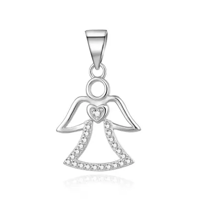 Agato Sparkling Silver Pendant Angel AGH764