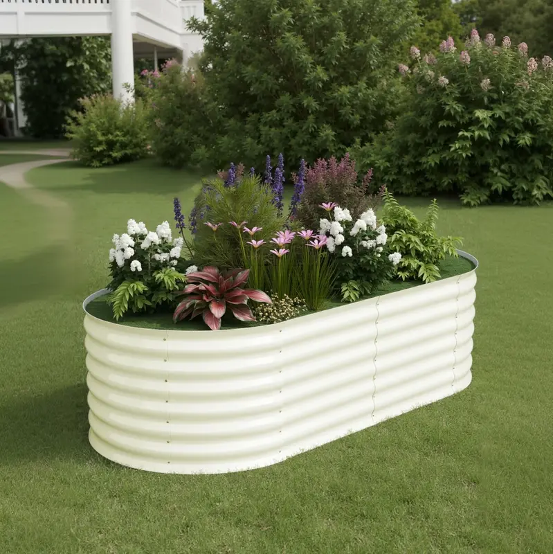 Garvee 6' X 3' X2' Raised Garden Bed Galvanized Steel, Rust-Resistant, Easy Assembly Outdoor Planter for Vegetables & Flowers...