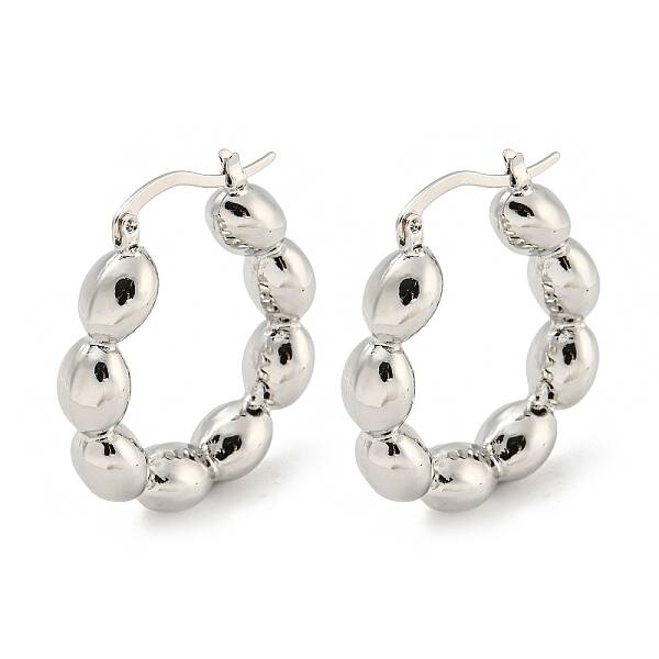 Rack Plating Brass Hoop Earrings