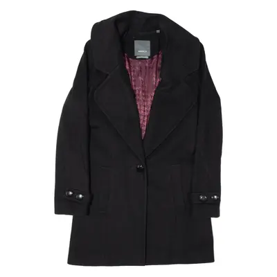 MARCS Overcoat Coat Black Wool Womens S