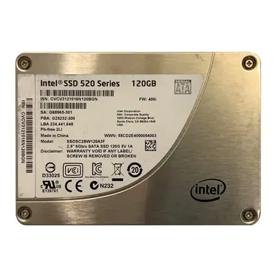 SSDSC2BW120A3F Intel 520 120GB Multi-Level Cell SATA 6Gb/s 2.5-Inch Solid State Drive