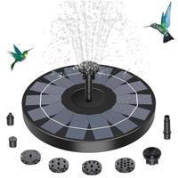 Pool Solar Fountain Gardening Decorations, Easy Installation Solar Powered Bird Bath Water Fountain Pump with 8 Nozzles for...