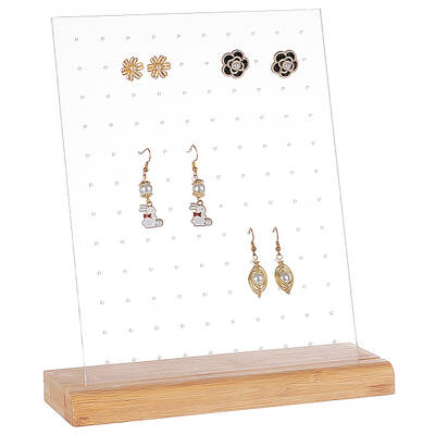 Acrylic Slant Back Earrings Display Stands