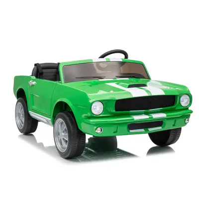 Garvee 24V 2-Seater Ride-On Shelby GT350 Electric Car with Remote Control, LED Lights, Safety Belt, 2 Speeds, Rechargeable Ba...