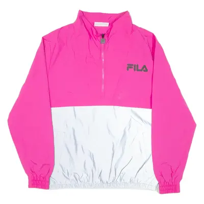 FILA Womens Pullover Jacket Pink Nylon S