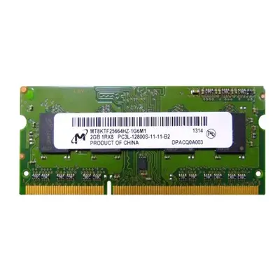 Micron MT8KTF25664HZ-1G6M1 | 2GB DDR3-1600MHz PC3-12800 Non-ECC Unbuffered SODIMM CL11 1Rx8 1.35V 204-Pin Memory Module