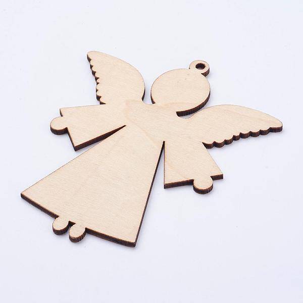 Undyed Wood Blank Tag Big Pendants