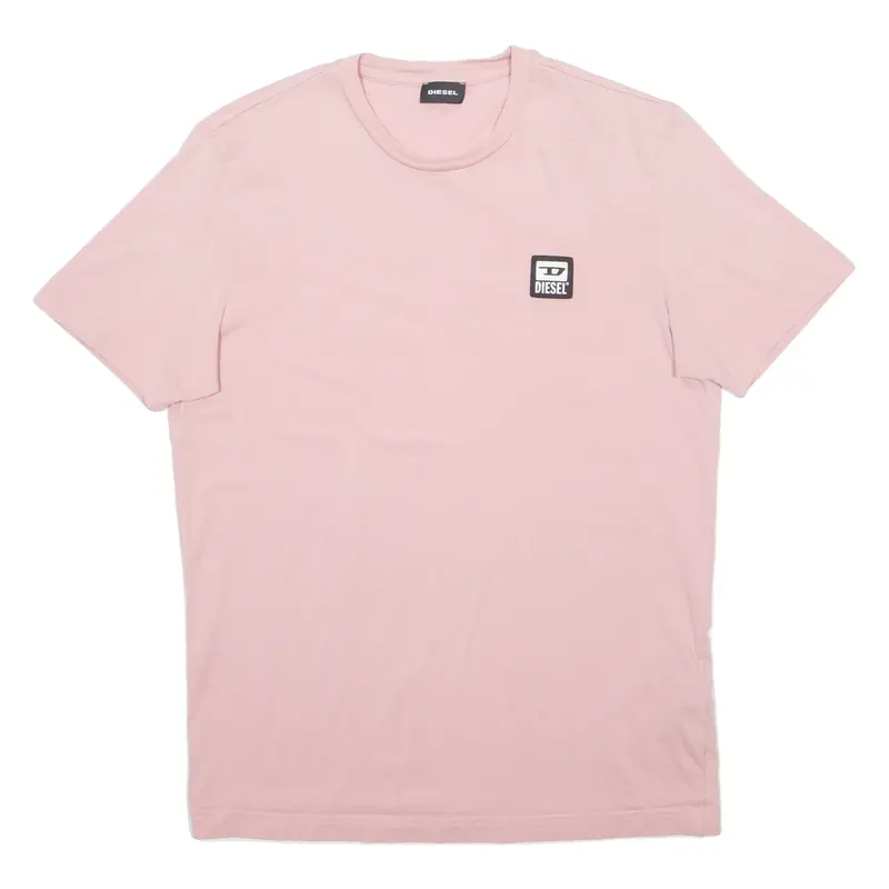 DIESEL Mens T-Shirt Pink S