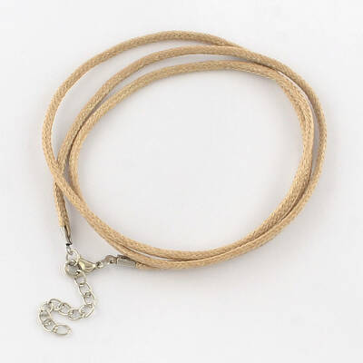 Waxed Cotton Cord Necklace Making