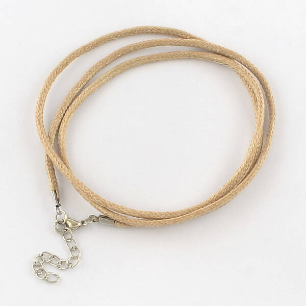 Waxed Cotton Cord Necklace Making