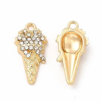 Rack Plating Eco-friendly Alloy Rhinestone Pendants