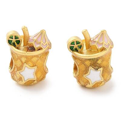 Alloy Enamel European Beads