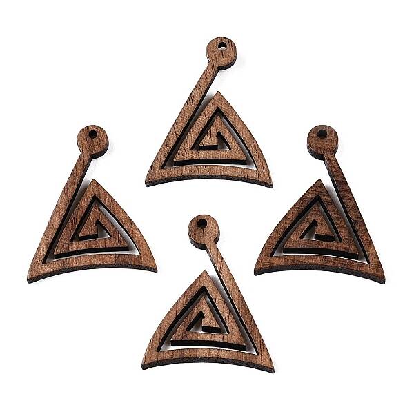 Natural Walnut Wood Pendants