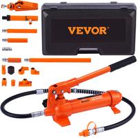VEVOR 4 Ton/8800 LBS Porta Power, Portable Hydraulic Ram with 3.9 ft/1.2 m Oil Hose, Auto Body Frame Repair Kit with Storage ...