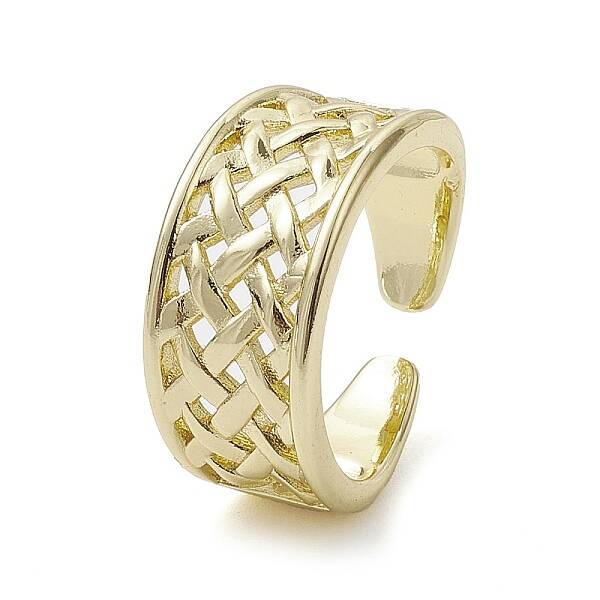 Rack Plating Brass Open Cuff Rings