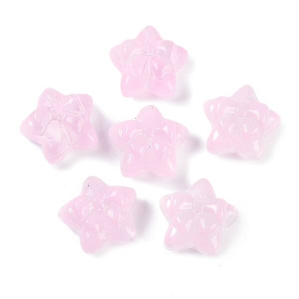 Transparent Spray Paint Glass Beads