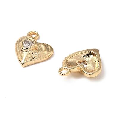 Brass Micro Pave Cubic Zirconia Pendants