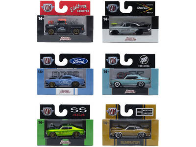 Ground Pounders 6 Cars Set Release 33 IN DISPLAY CASES Limited Edition 1/64 Diecast Model Cars by M2 Machines