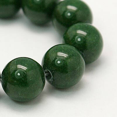 Natural Mashan Jade Round Beads Strands