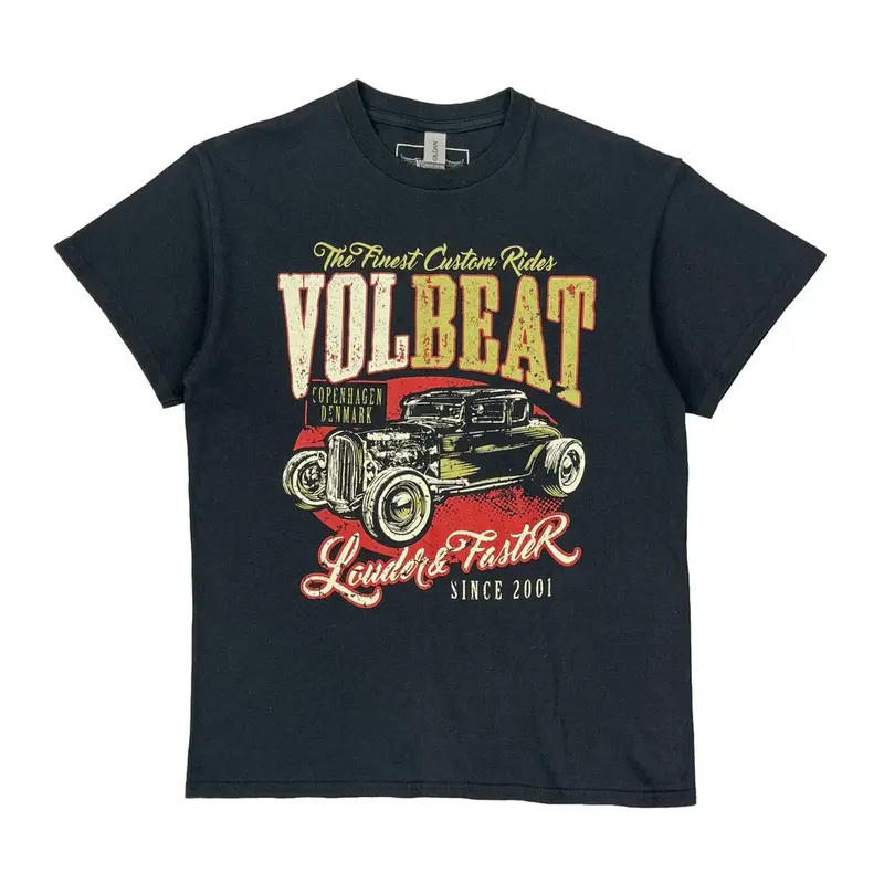 Volbeat Gildan Graphic T-Shirt - Medium Black Cotton