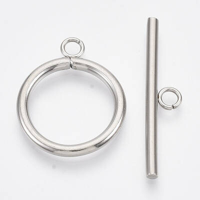 Tarnish Resistant 304 Stainless Steel Toggle Clasps