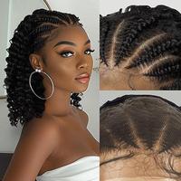 Ourwigs Braided Wig for Women Full Lace Frontal Box Braids Wigs with Baby Hair Lightweight Synthetic Fully Handmade Braided W...