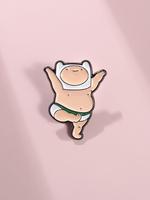 Cute Cartoon Design Brooch, Fashion Alloy Badge for Daily Clothing Decor, Summer 2024 Clothes Accessories for Men & Women
