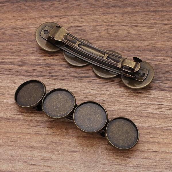 Iron Hair Barrette Findings