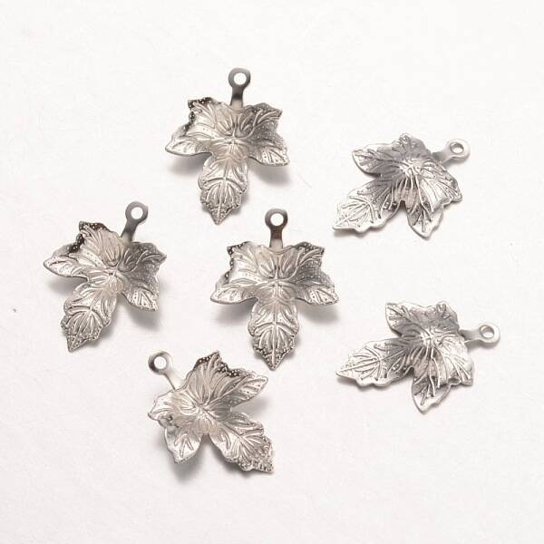 Tarnish Resistant Autumn Theme 316 Surgical Stainless Steel Pendants
